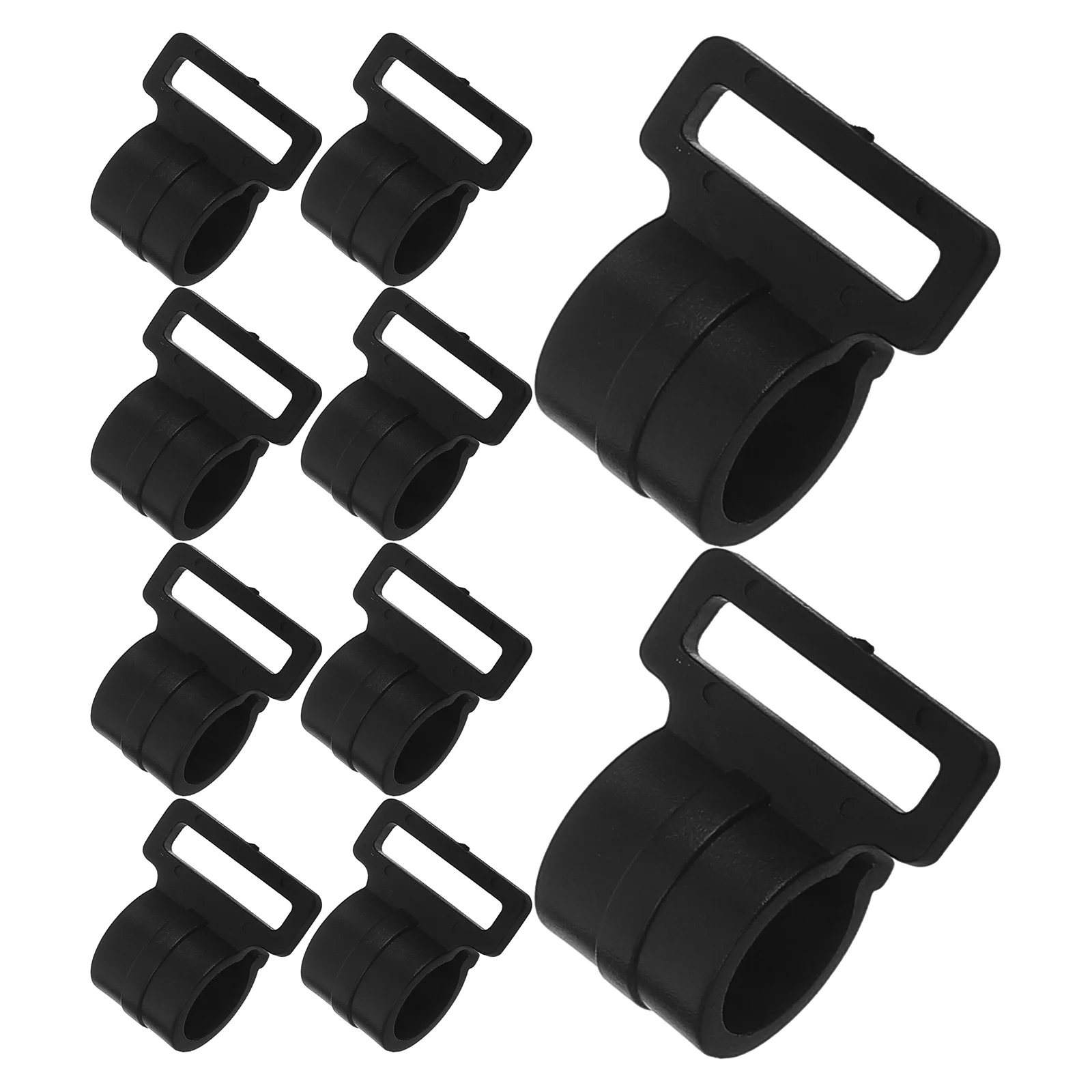 

10pcs Headlight Fixing Buckle C Shaped Plastic Clips for Canopy Tent Pole Holders Outdoor Accessories Lightweight