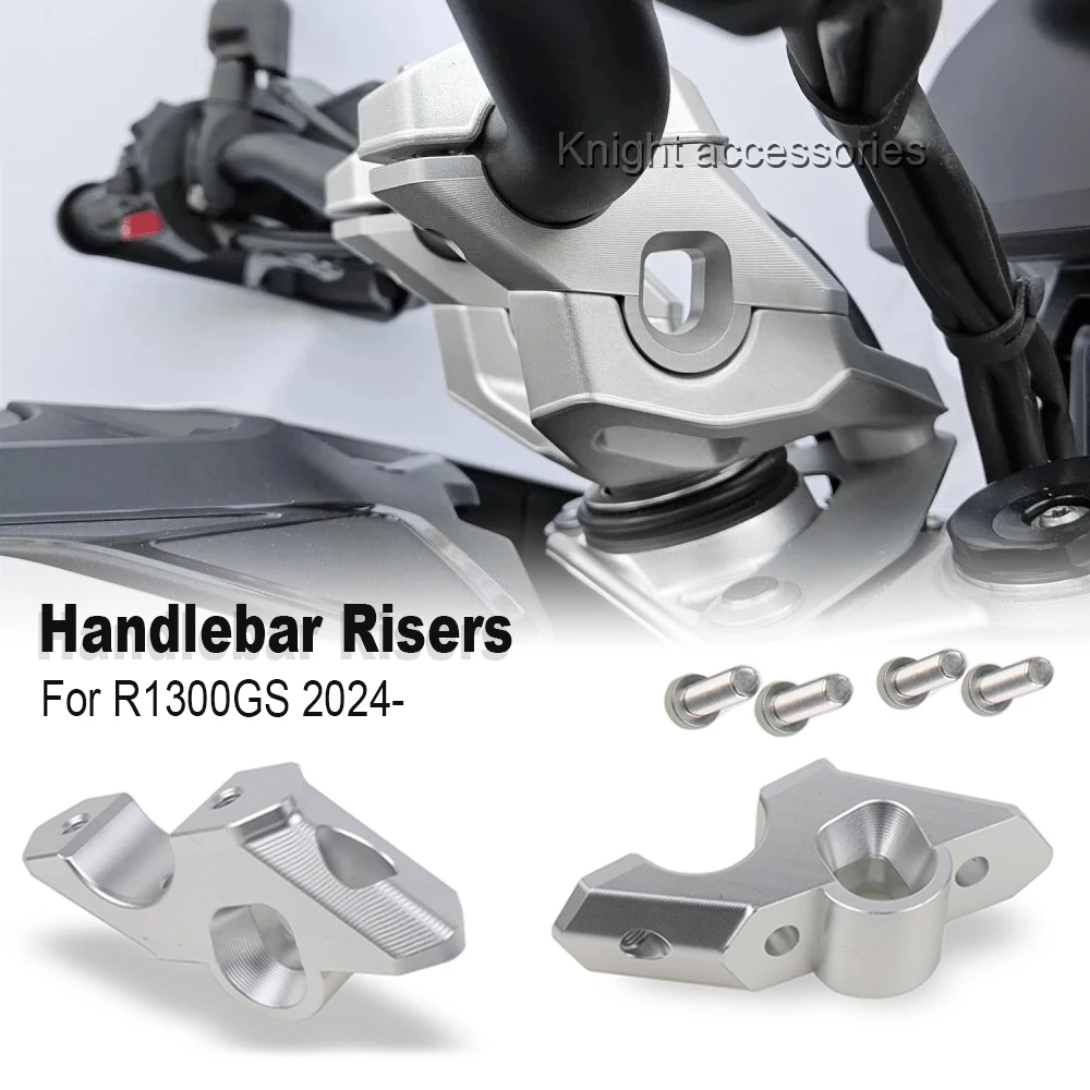 R 1300GS Handlebar Offset Risers สําหรับ R 1300 GS R1300GS GS1300 Trophy ยกอลูมิเนียม Handlebar CLAMP ขยายอะแดปเตอร์ 2024-