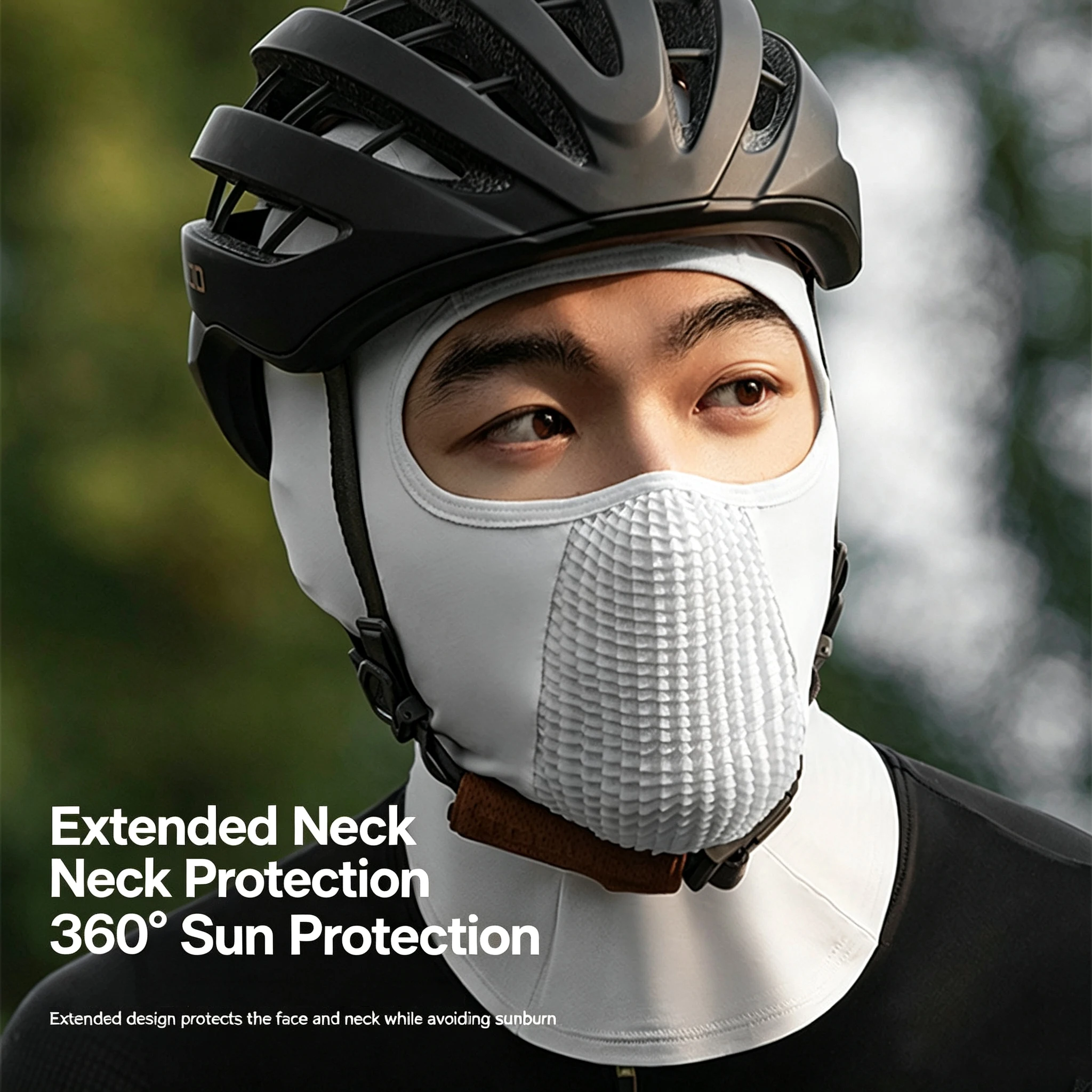 Sports Cycling Headgear Men's Sun Protection Uv Protection Mask Road Bike Helmet Lining Hiking Breathable Ice Silk Mask New