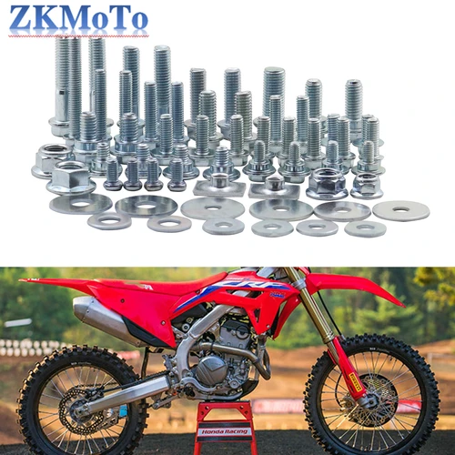 Imagen 1 del producto Kit de tornillos para guardabarros de carenado de motocicletas, juego de sujetadores para Honda CR CRF 125 150 250 300 350 450 250R 450R 250X 450X 250RX 450RX