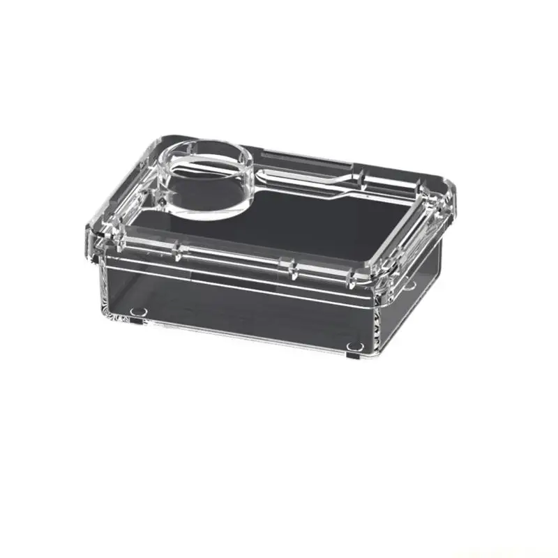QX2E Transparents Breeding Box Escape Proof Breathable Reptiles Small Pet House