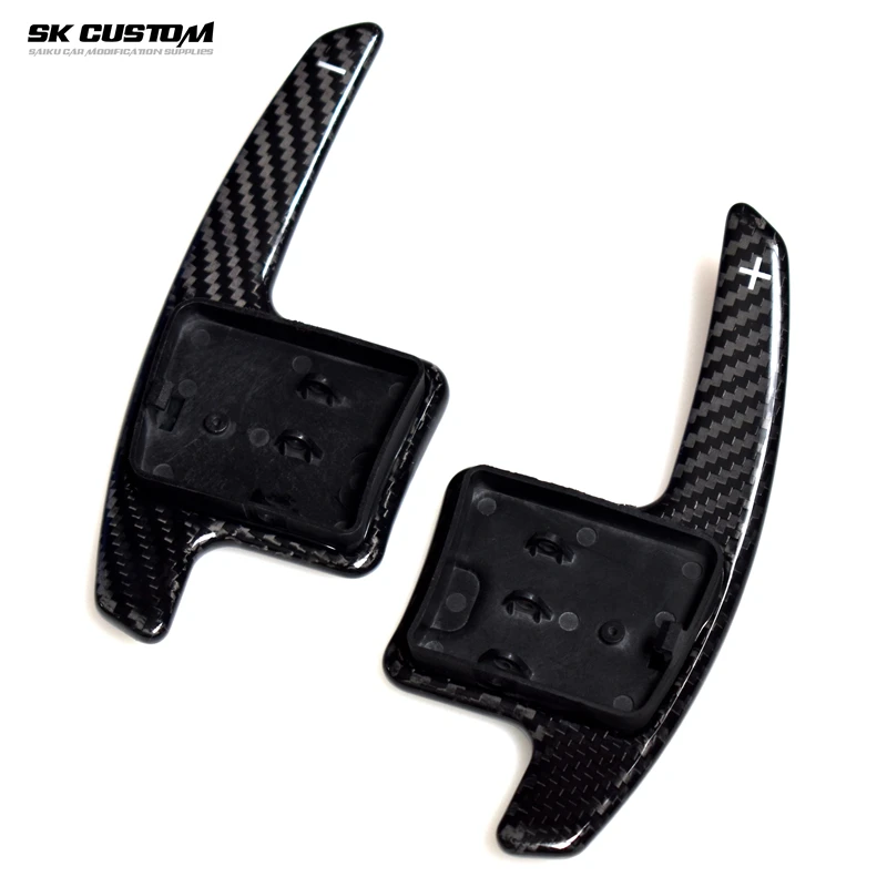 

SK CUSTOM For Ford Mustang 2015-2021 Replace-Mounted Carbon Fibre Steering Wheel Paddle Shifters Extenders Interior Accessories