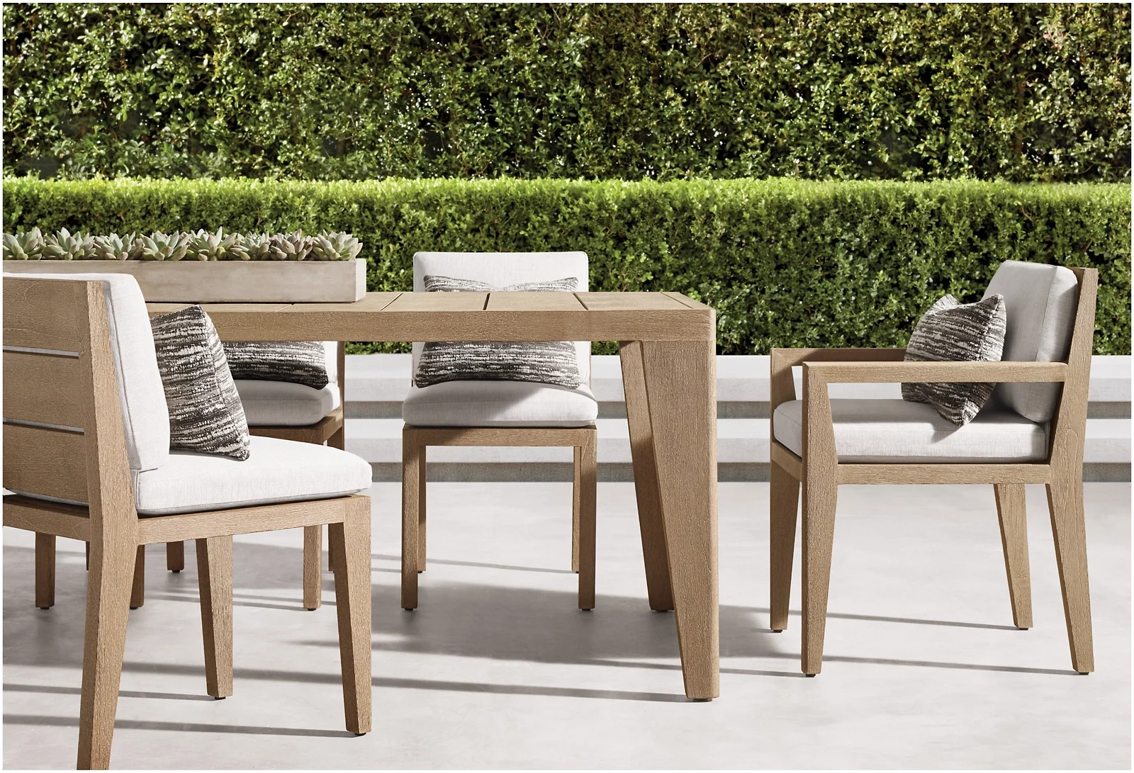 #Luxury Outdoor Furniture Dining Furniture Sets Outdoor Restaurant Teak Dining Table Chairs