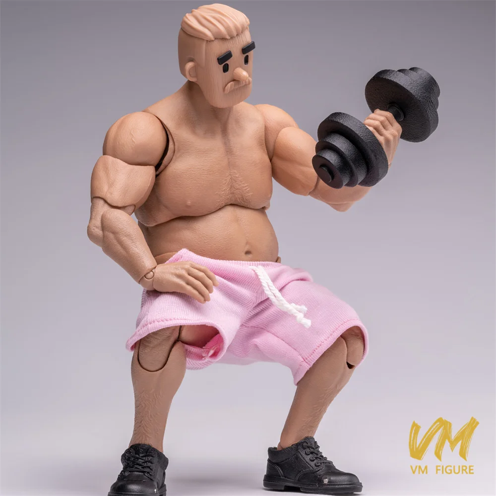 

1/12 NT-03 NT-03S Забавный толстый мужчина среднего возраста, мышцы тела, супер гибкий суставной корпус, 17 см, мужская фигурка, кукла со скульптурой головы