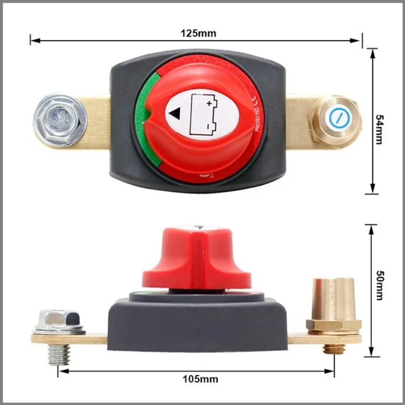 For 12V/48V Battery Disconnect Switch, Car RV Marine Power Isolator, High Current
