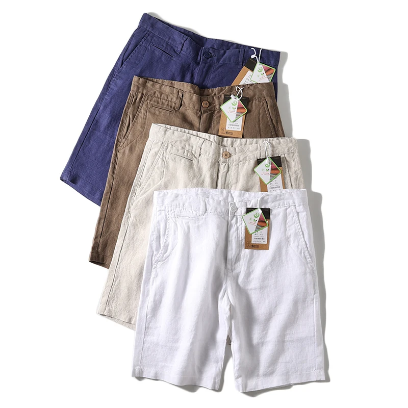 

Cool Lightweight Breathable Men's Linen orts Five-Quarter Length Loose Fit Casual Faionable Summer Sweat-ng Pants