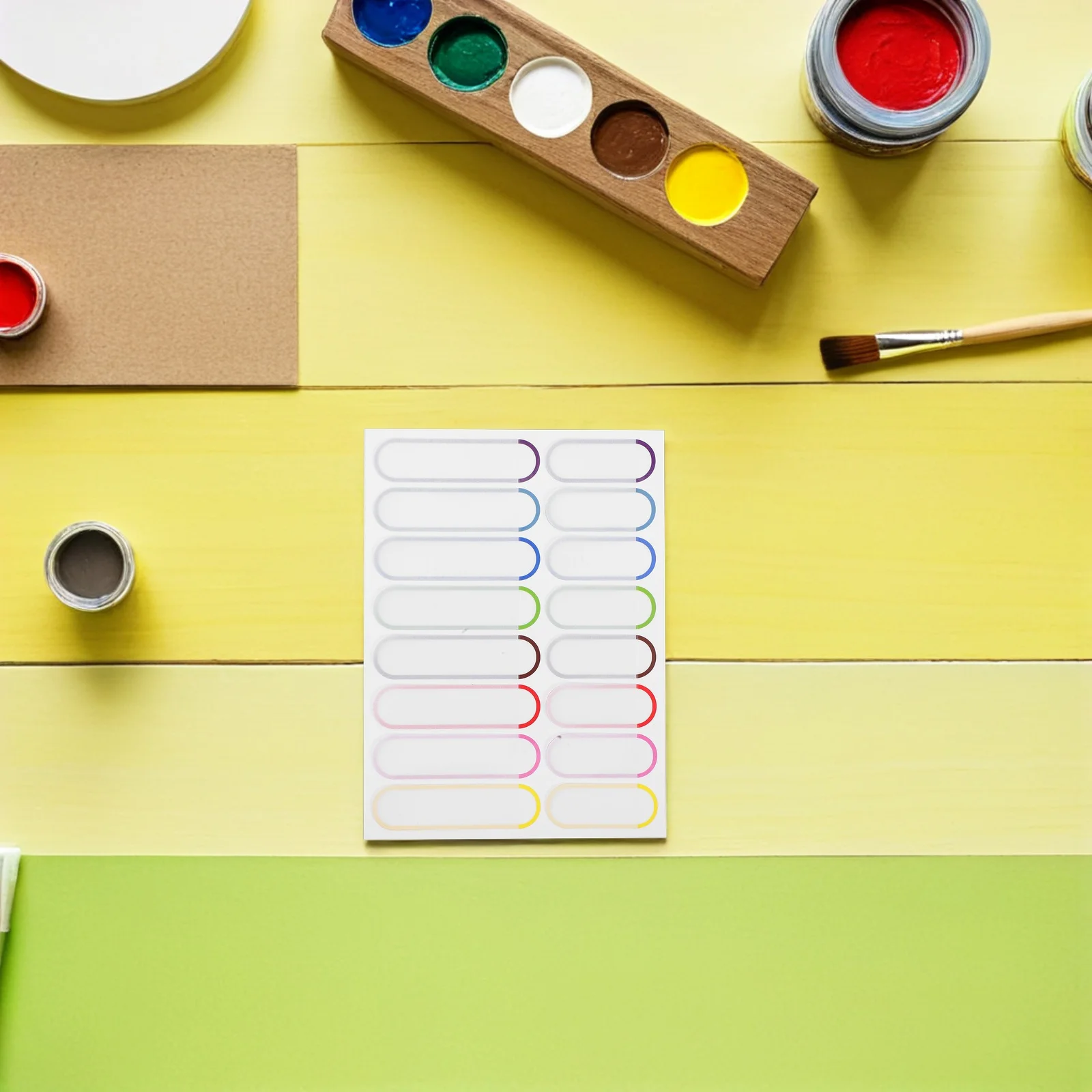 20장 라벨 데이케어 이름표 방수 스티커 태그 맞춤형 PVC 접착제 학교 의류용