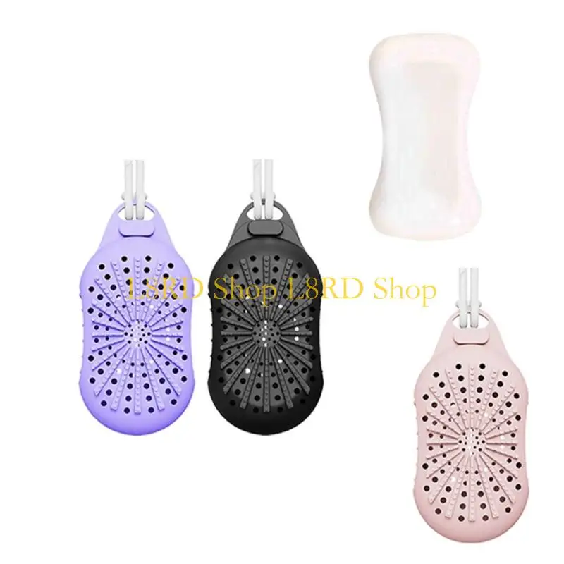 

L8RD Креативный силиконовый держатель для мыла Глубоко очищает скребок с нескользящей ручкой с подвешиванием