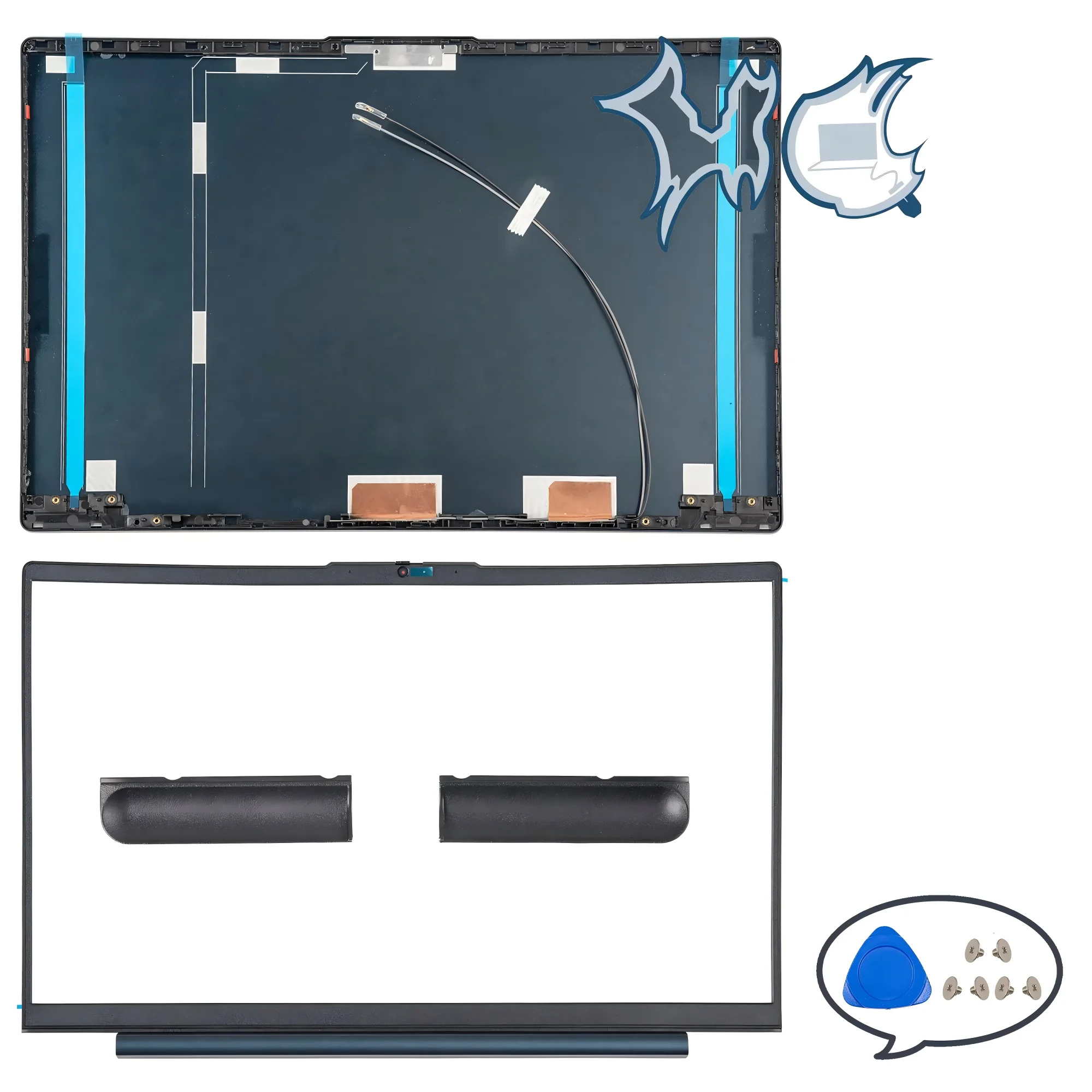 Nieuwe Case Voor Ideapad 5 15IIL05 15ITL05 15ARE05 15ALC05 LCD Back Cover Screen Deksel Voorkant Scharnieren Palmsteun Bodem Shell