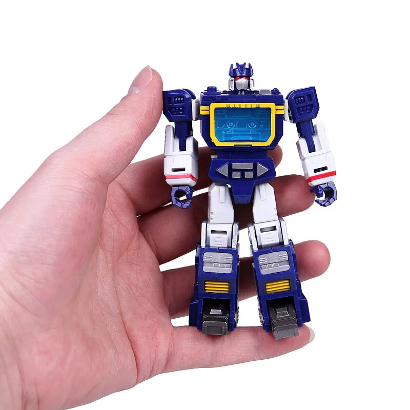 Minifigura DE ACCIÓN DE Soundwave con Laserbeak, transformable, MFT, HS-03, HS03, Hot Soldiers G1, Pocket War, Deformation, Robot de juguete, regalos