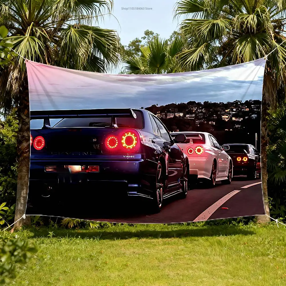 

F-Fast Car F-FuriousES Flag Tapestry Banner For Bedroom Outdoor Living Room Restaurant Bar Wall Decor Party