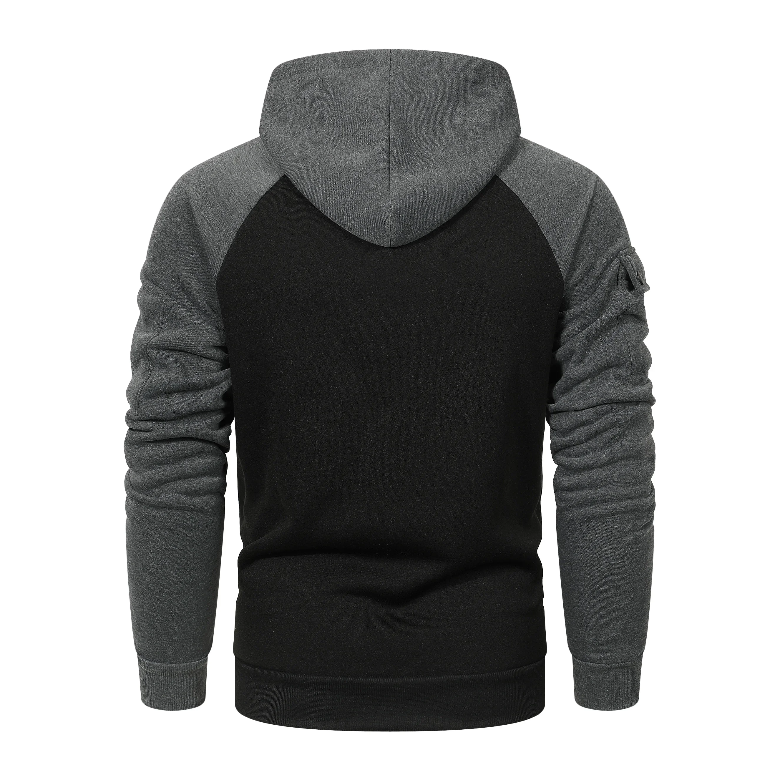 2026 New Men's Fashion Casual Hoodie Autumn/Winter Multi Pocket Fashion Loose Oversized Hoodie Men's Wear