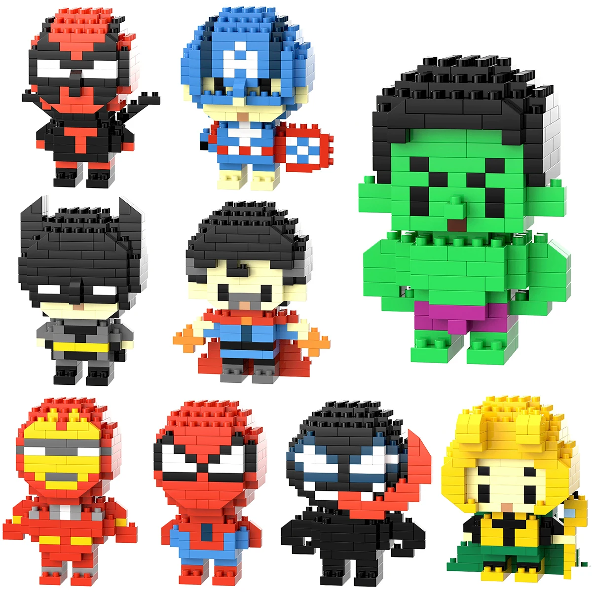

Marval Legends lega Deadpool Spider Man Building Blocks Iron Man Cartoon Character building block Toys For Children Gifts