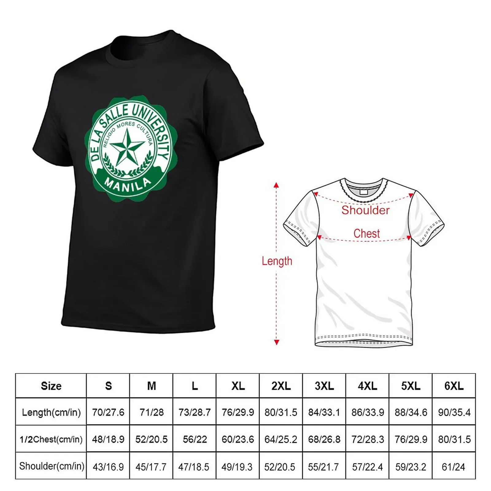 New De La Salle University Manila T-Shirt Short sleeve black t shirts fruit of the loom mens t shirts