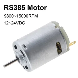 RS385 DC Motor 12V 24V 15000RPM High Speed Micro Motor for Household Appliances / Toy Model  with Carbon Brush