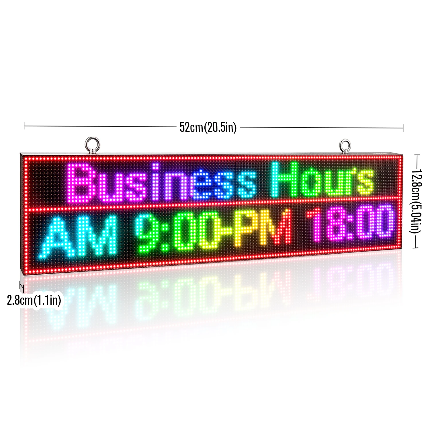 P4 WIFI Programmable Led Sign 32*128 Pixels Full Color Scrolling Message Board Information multi-function Business Advertising