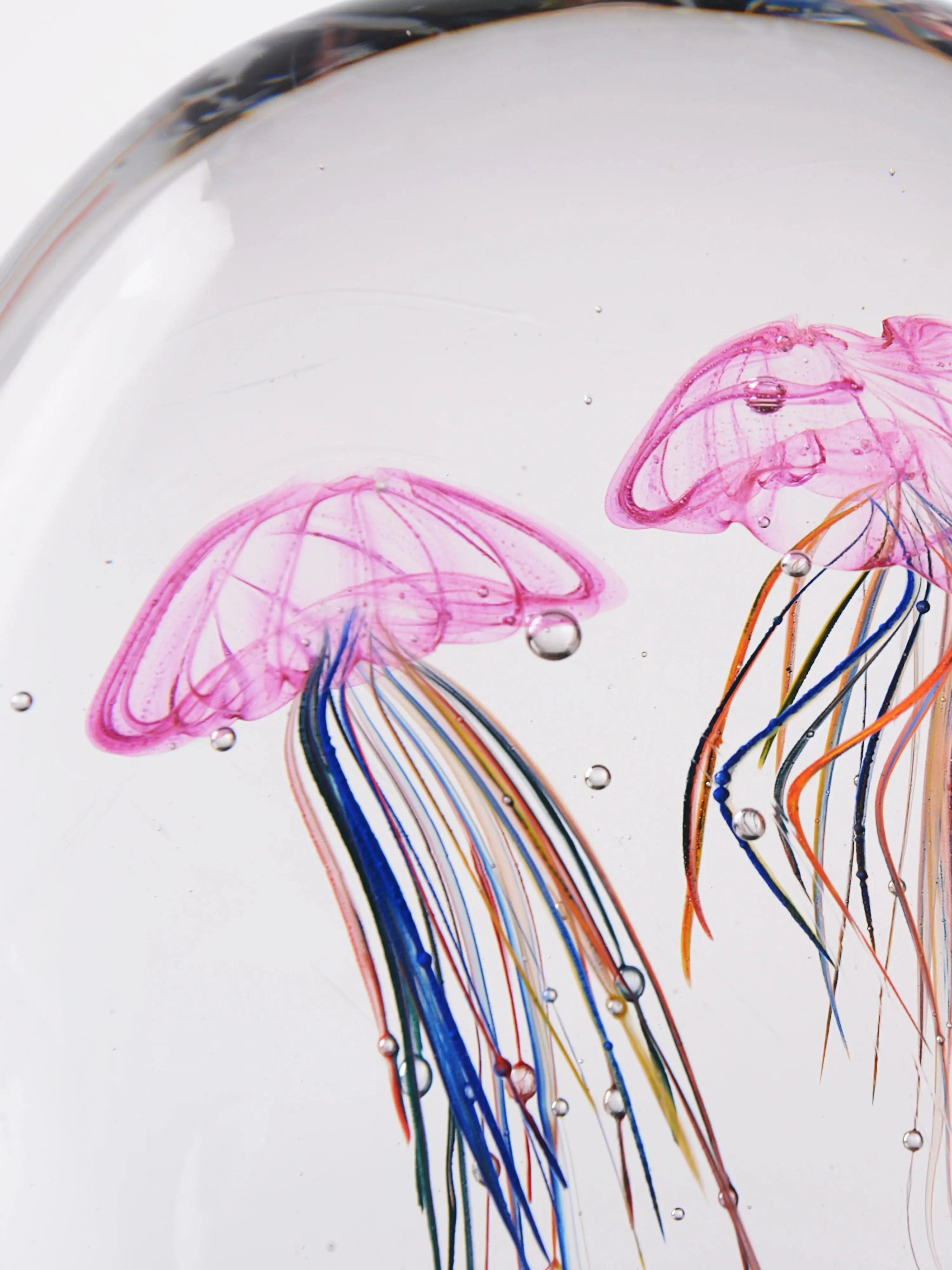 Double-headed jellyfish glazed ornament, the new simple and high-end