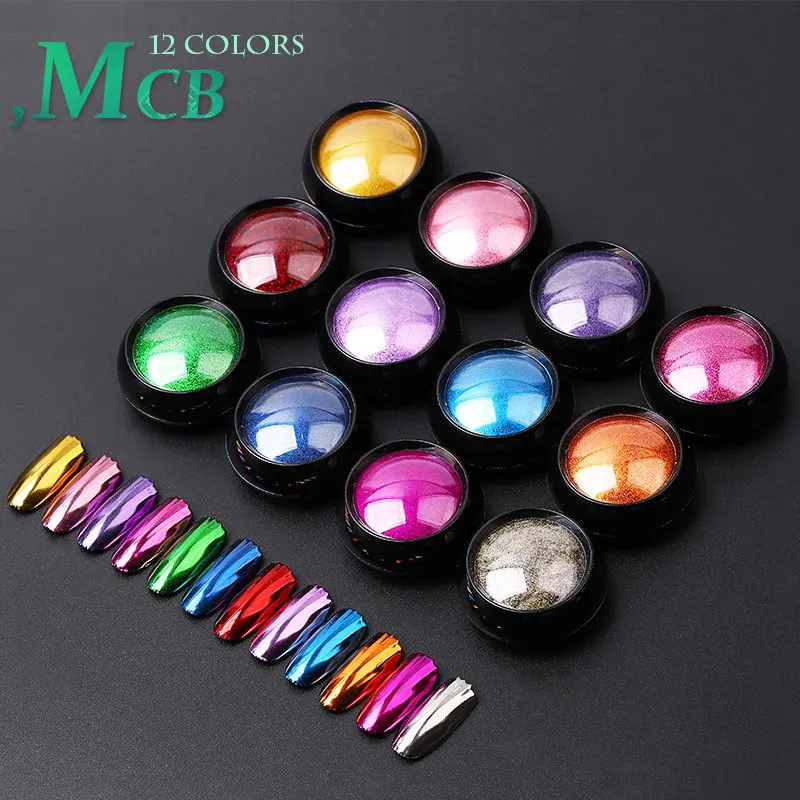 

Nail Titanium Gold Powder Mirror Powder Solid Color Electroplating Magic Mirror Powder Nail Glitter