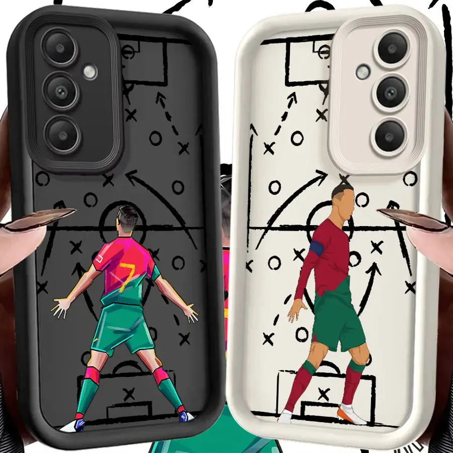 Football Creative Design Phone Cover Case for Samsung Galaxy S20FE S23 FE S21 S22 S25 Ultra S25 Edge S24 Plus S24Ultra 