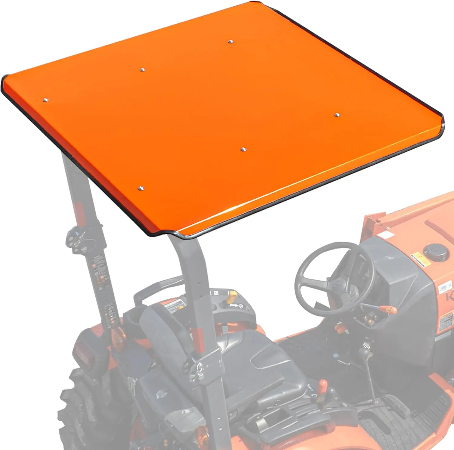 Universal Tractor Canopy | Rops 1.5”-3” | Robust Steel | Orange | Easy Install