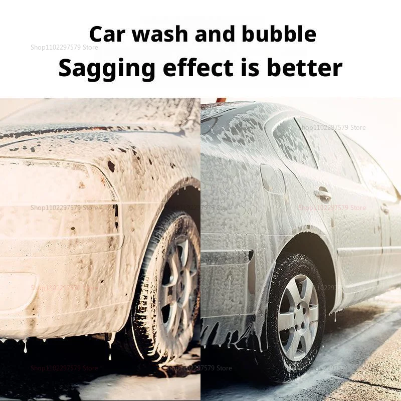 علبة رذاذ رغوة غسيل السيارات بالضغط الهوائي للتنظيف المنزلي، مسدس رغوي على شكل مروحة مقاوم للأحماض والقلويات