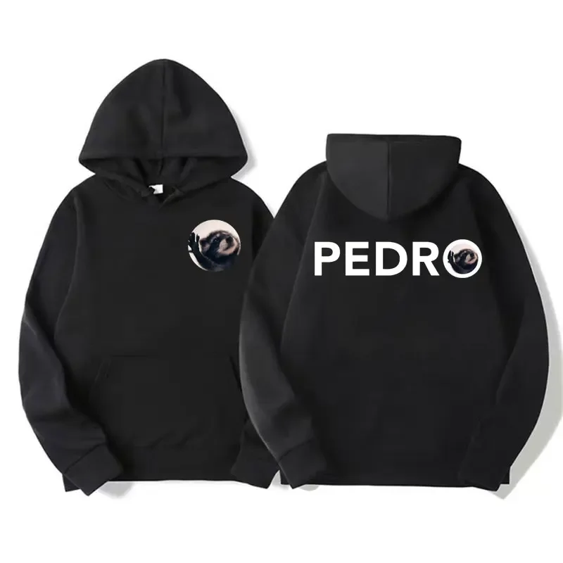 Pedro dancing funny raccoon meme hoodies men women fashion hip hop long sleeve sweatshirt casual fleece hoodie streetwear