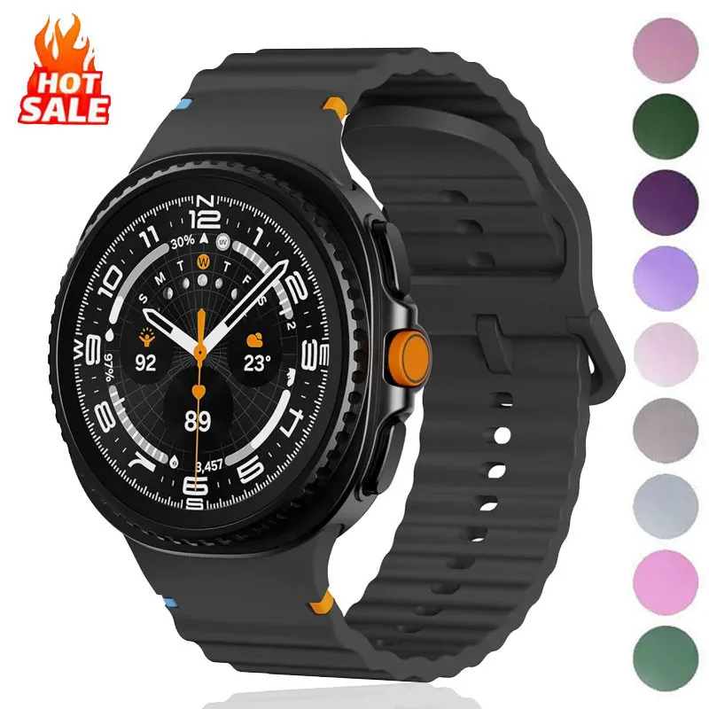 2025 Neues Silikonband für Samsung Galaxy 8 Soft Strap Armband Correa für Galaxy 8 Classic 46 mm für Galaxy Watch 8 40 44 mm