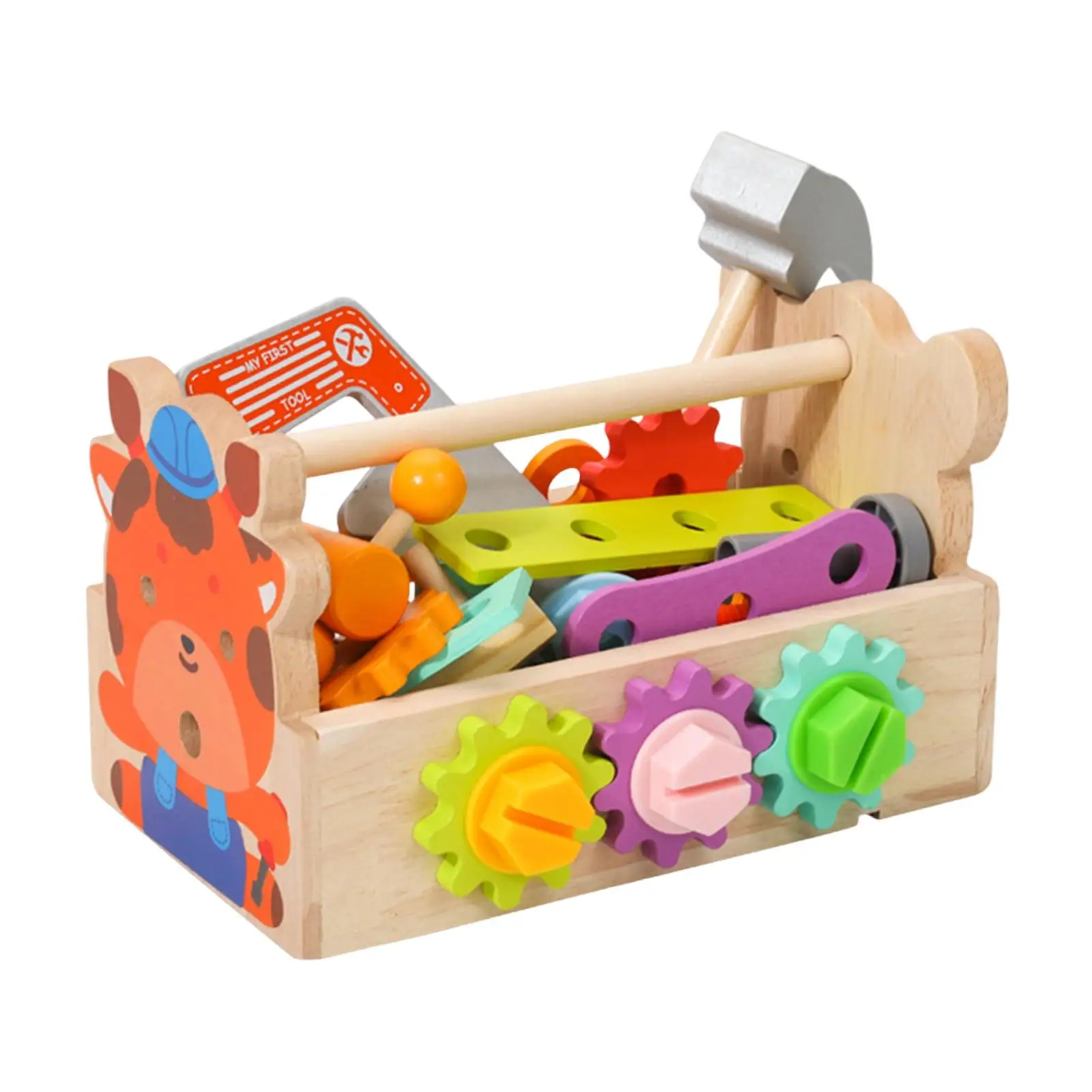 Wooden Kids Tool Set Pretend Play Toy for Kids 3 Year Olds and up Toddlers