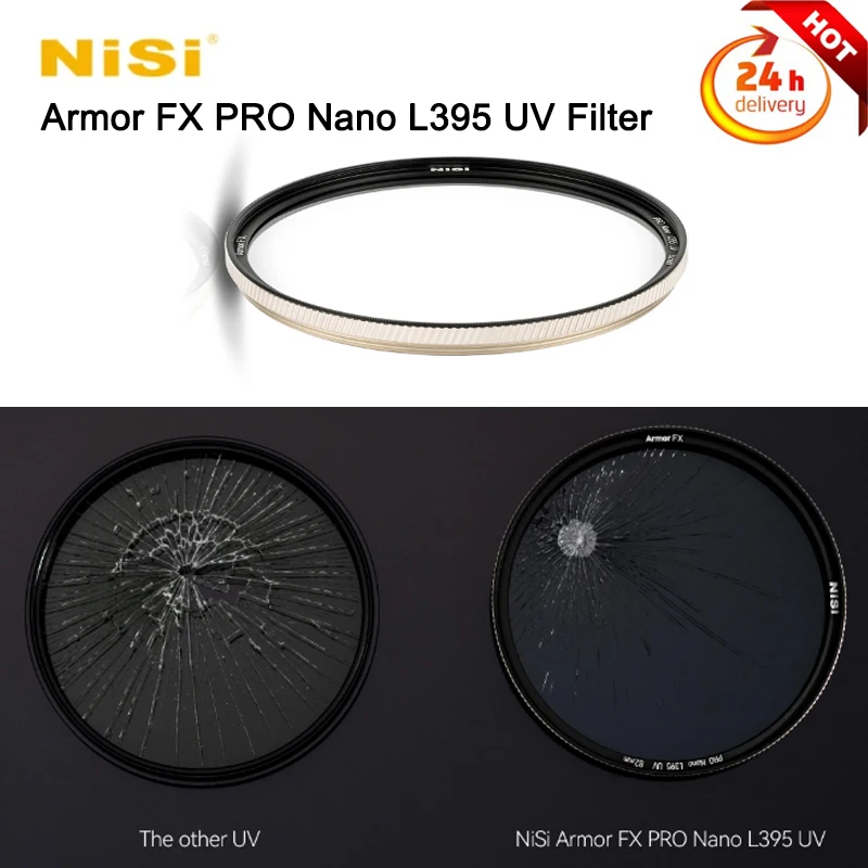 NISI Armor FX PRO Nano L395 UV Filter 40.5 43 46 52 55 58 62 67 72 77 82 86 95 mm Explosion Proof for Protective Camera Lens