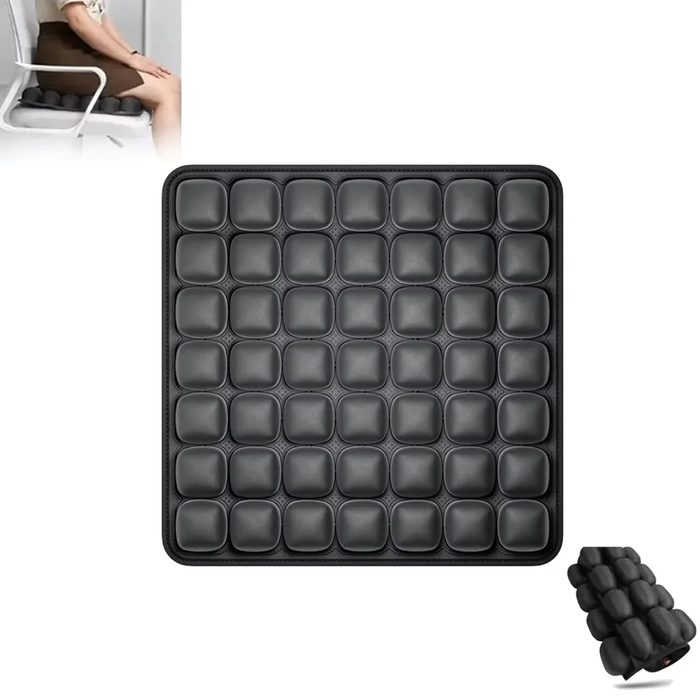 

Портативная 3D-подушка для сиденья с воздушными ячейками, квадратная, дышащая, эргономичная, легкая, высокоэластичная, для путешествий