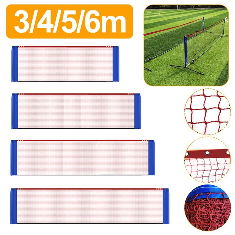 3.1/4.1/5.1/6.1m Professional Sport Training Standard Badminton Volleyball Net Easy Setup Outdoor Tennis Mesh Net