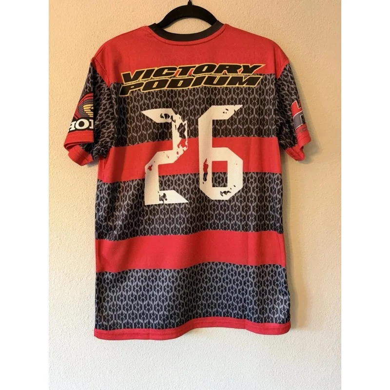 2026 White Wing Logo Motocross Jersey Mens Competition Jersey T-shirt For Daily Outdoor Motocycle Breathable Casual Top