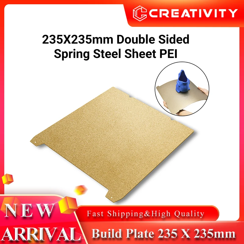 

K1 PEI Build Plate Spring Steel Heat Bed 235*235mm Fit Ender-3 S1,S1 Pro/Ender 3 V3 SE/ Ender3 v3 ke ,Ender5 S1 3D Printer Plate