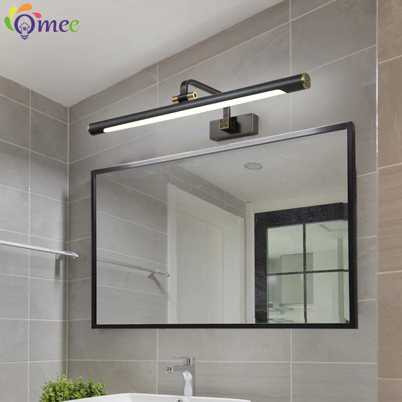 Modern Led Bathroom Vanity Lamp 8W/11W/15W Black Nordic Bathroom Mirror Cabinet Lamp Dressing Table Lamp Wall Lights AC85-265V