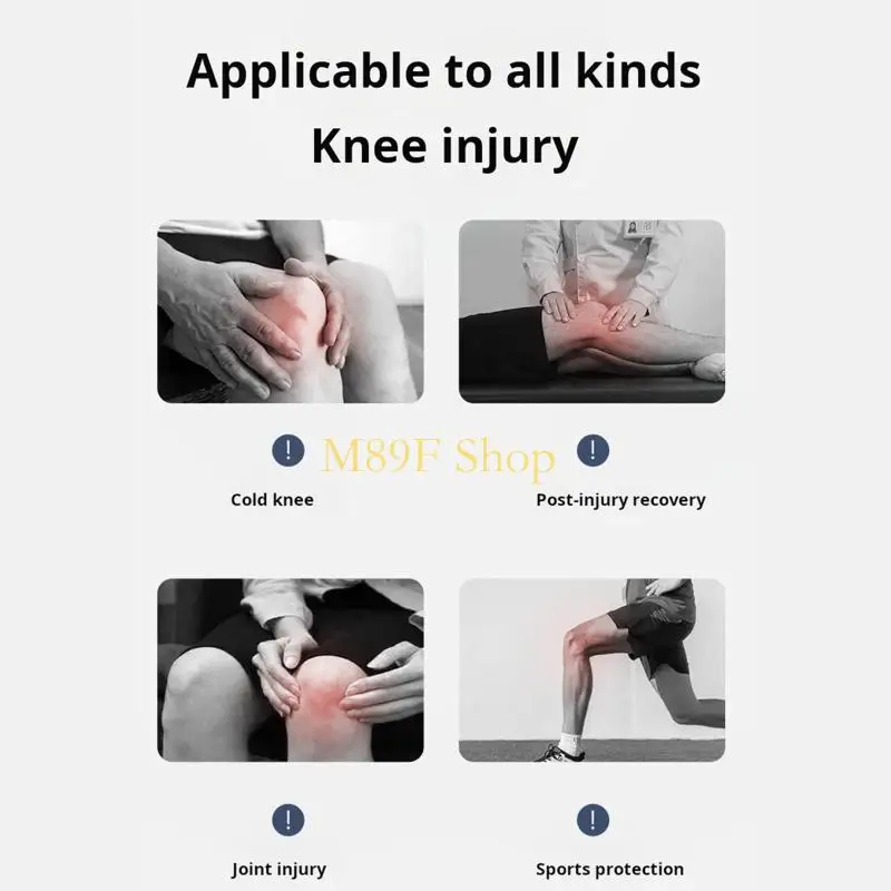 M89F 2Pcs Breathable Nylon Knee Protectors With Double Layer Meshes For Joint Stability