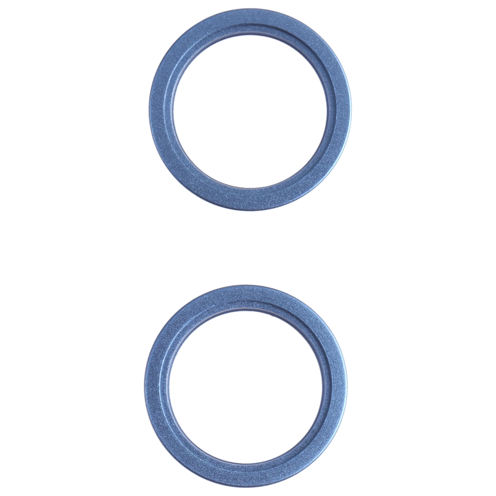 2 PCS Rear Camera Glass Lens Metal Outside Protector Hoop Ring for iPhone 13 mini(Blue)
