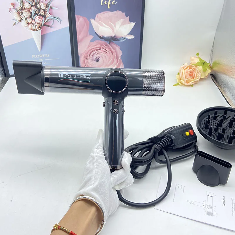 Brushless Motor Blow Dryer Negative Ions Hairdryer LED Screen High Speed Hair Dryer Professional 110000rpm Ionic Hair Dryer