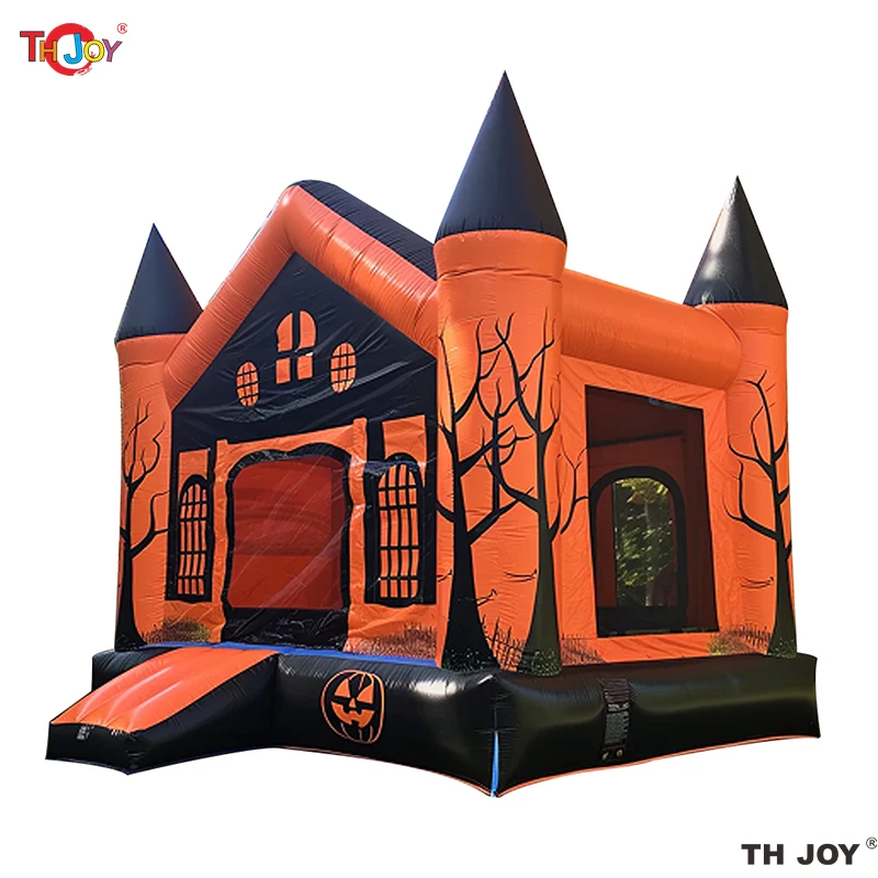 

Inflatable Trampoline Bouncy Castle Jumping House With Blower Inflatable Bouncer Castle Kids Backyard Halloween Bounce House