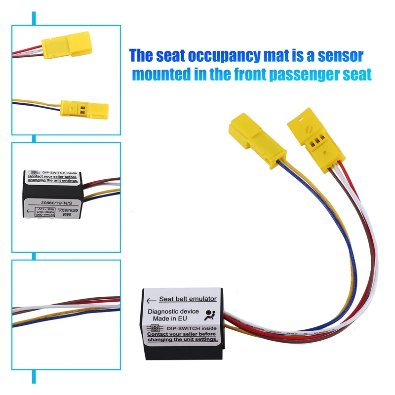 For Mercedes C-Class W203 (2000-2004) Bypass Seat Occupancy Mat Sensor Emulator Bypass Emulator Car Seat Accessories