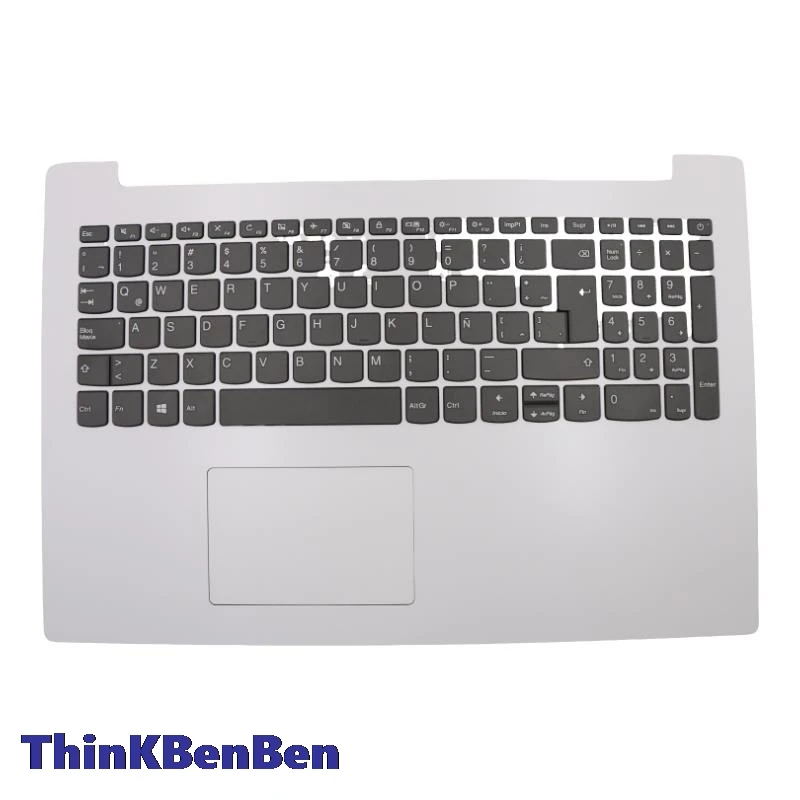 LAS Latin Spanish Keyboard White Upper Case Palmrest Shell Cover For Lenovo ideapad 330 15 IGM AST IKB 5CB0R16591