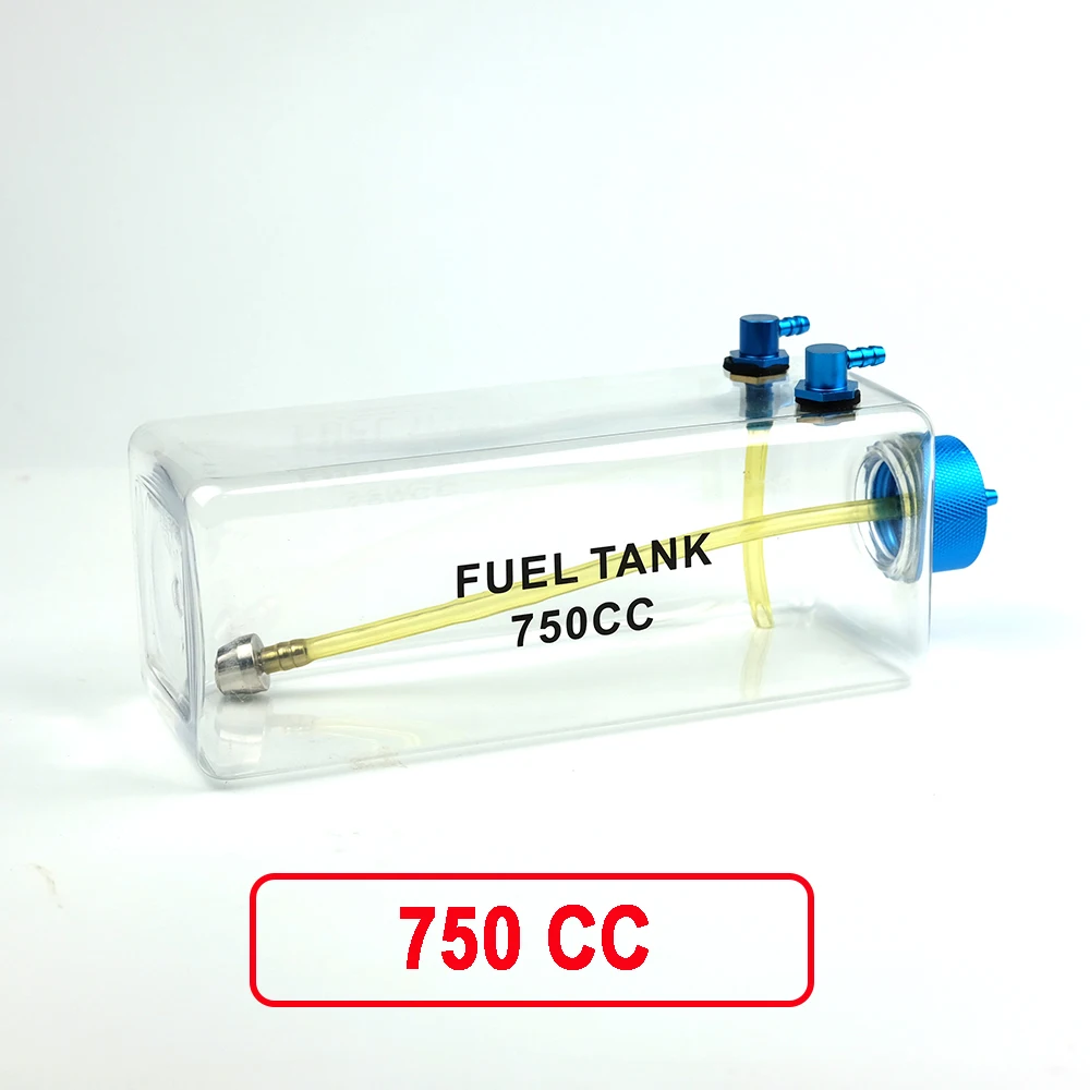 1PC Kraftstofftank Benzin Transparente Kunststoffflasche 300/400/500/600/750/1000/1600ML/CC CNC Aluminiumlegierung für Gas- und Nitroflugzeug
