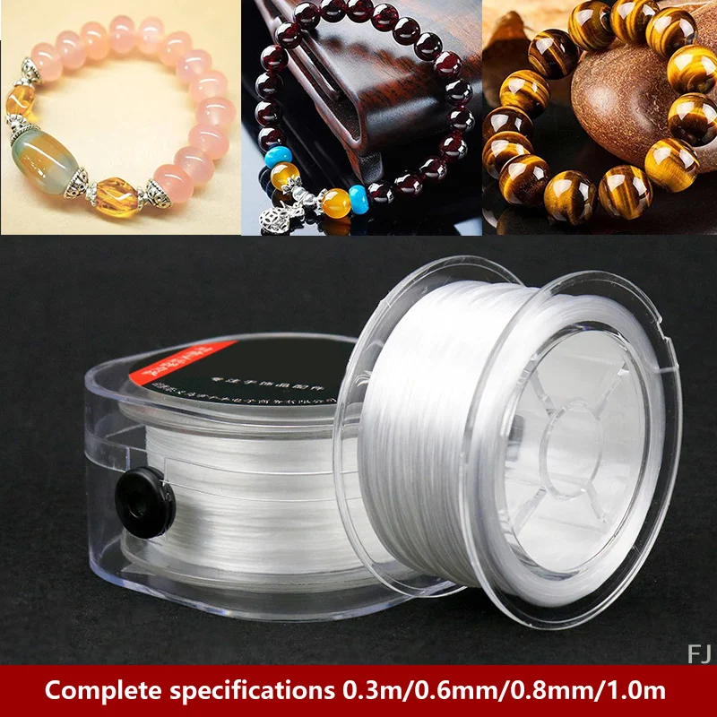 

DIY Necklaces and Bracelets with 100/80/75M Crystal Elastic Cord; High-Tensile Strength Beading String.