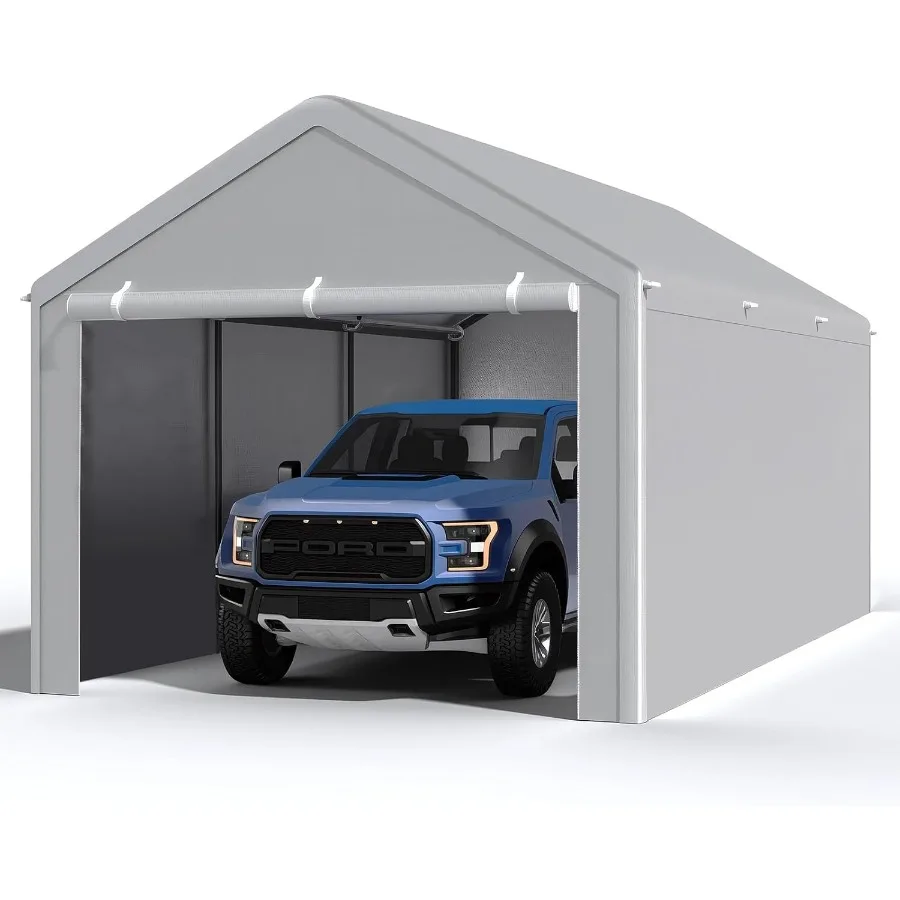 10x20 Carport, Portable Garage Canopy for Truck Boat Storage