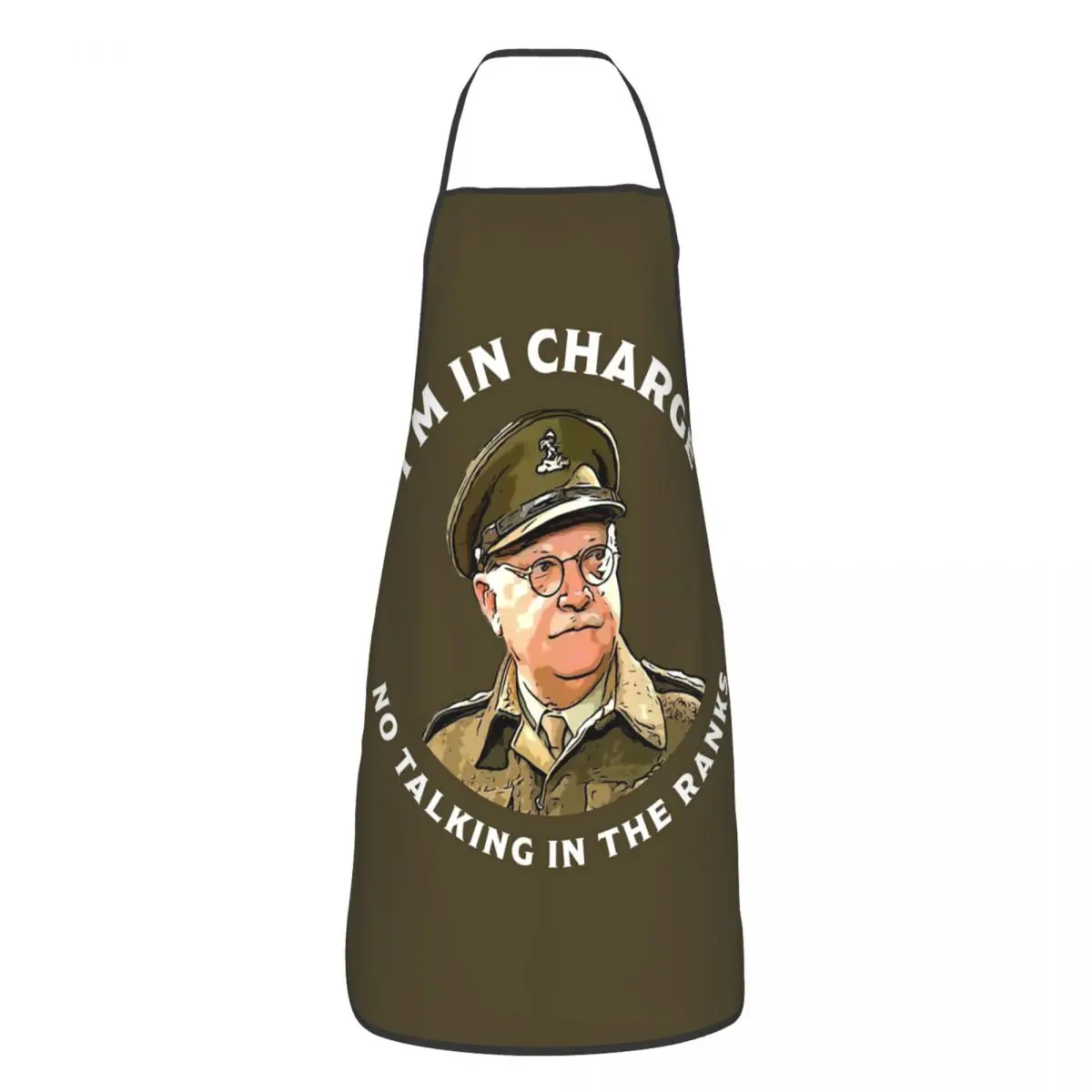 Dad's Army - Captain Mainwaring - British Nostalgia Aprons Chef Cooking Tablier Bib Kitchen Cleaning Pinafore for Women Men