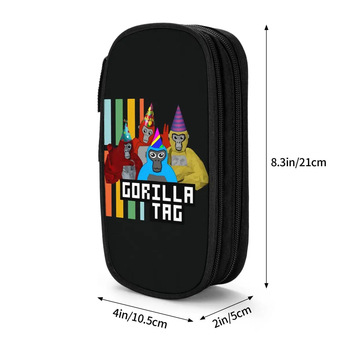 Gorilla Tag Party Time 4 36462619 Pencil Case School Pencil Cases Zipper Boy Girl Vintage University Pen Box School Stationery