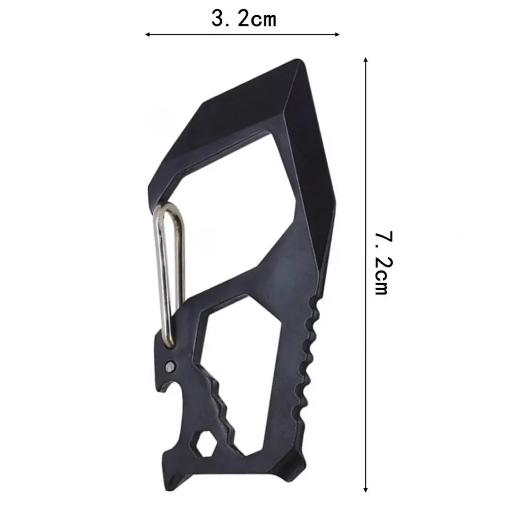 Screwdriver Wrench Bottle Opener Keychain Quick Release Buckle Keychain Multifunctional Tool Spanner Portable Bottle for Outdoor