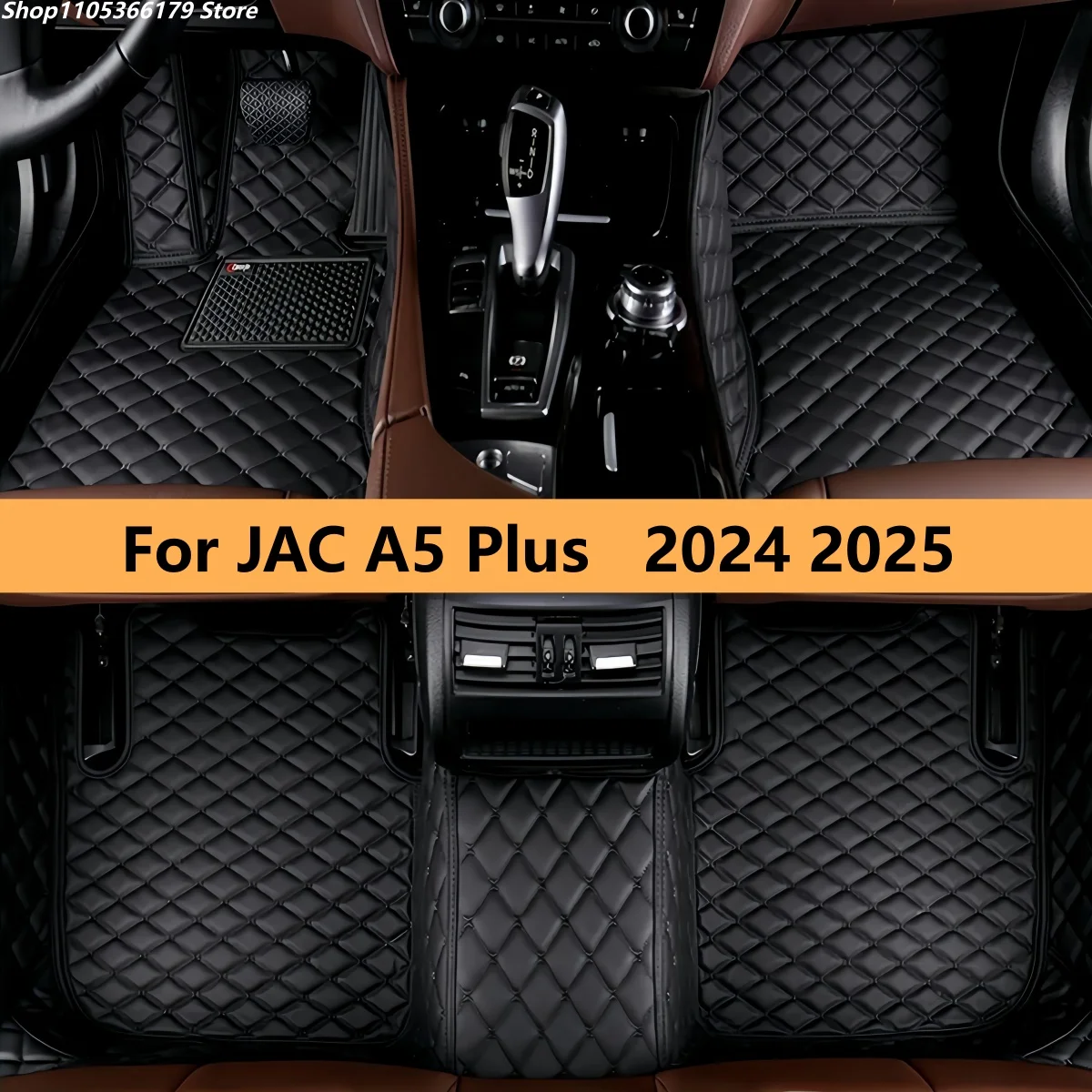 

Car Floor Mats For JAC A5 Plus 2024 2025 Custom Auto Foot Pads Automobile Carpet Cover Interior Accessories