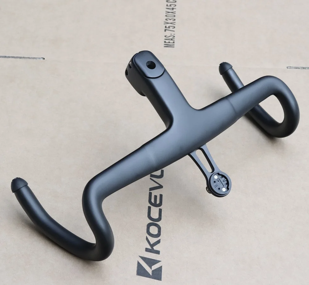 KOCEVLO K05 SES Gravel Carbon Integrierter Lenker für 28,6mm Gabel mit Abstandshaltern, interne Kabelführung, einteiliger Rennradlenker. – Detail 11