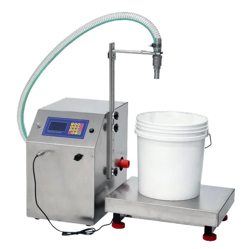 Weighing automatic quantitative laundry detergent detergent foliar fertilizer oversized flow liquid filling machine