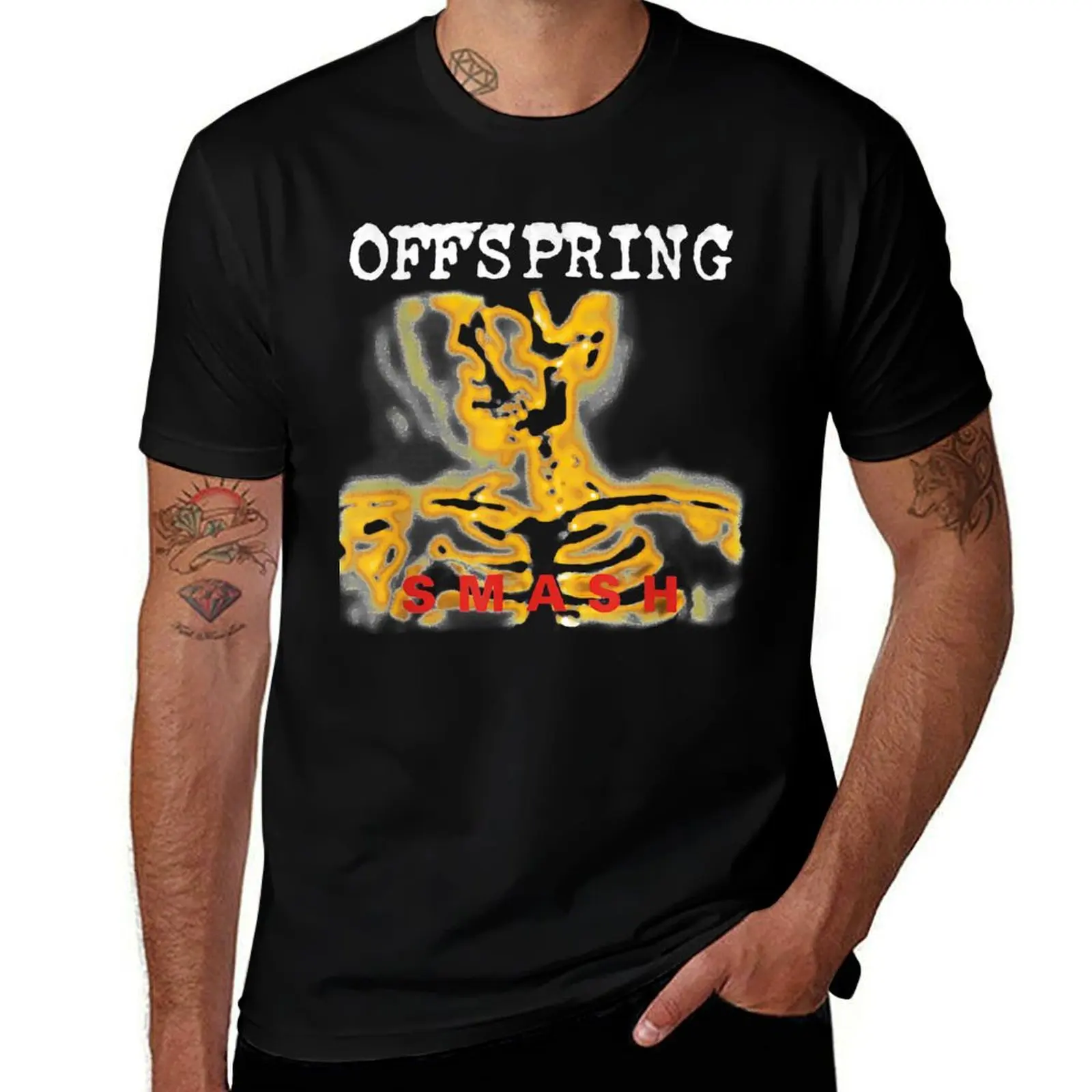 man shirt Tee The cotton Smash T-Shirt t shirt t man shirts personalised T-Shirt cotton t Album Offspring